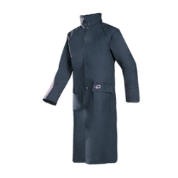 MANTEAU PLUIE A CAPUCHE POLYURETHANE MARINE