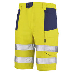 BERMUDA HV DIGGER 70% POLYESTER 30% COTON JAUNE/MARINE 1HVNB3