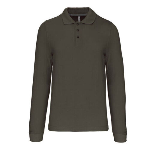 POLO HOMME ML COTON COULEUR R&eacute;f : K243