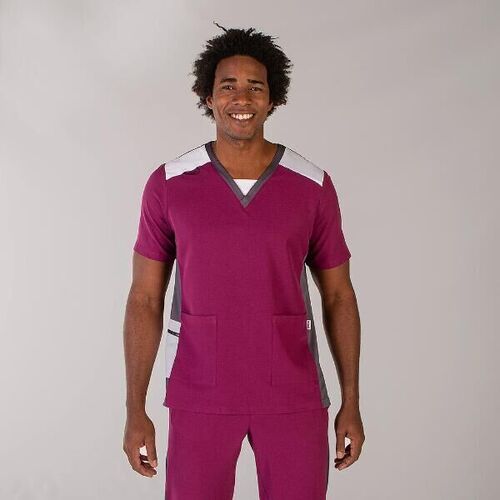 TUNIQUE HOMME FIDEL MC COL V MICROFIBRE 95% PES 5% ELAS 170GR REF. 617800