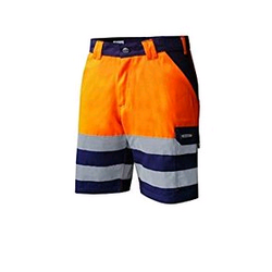 SHORT DE TRAVAIL HV MARINE/ORANGE VENNA