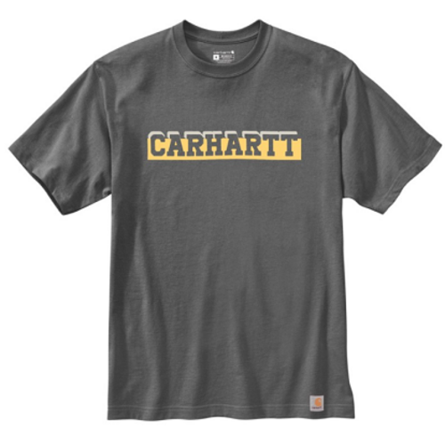 T-SHIRT MC LOGO GRAPHITE 230GR COTON/POLYESTER REF.105909