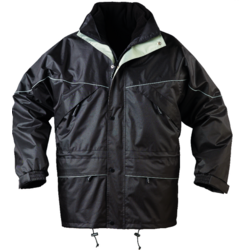 PARKA ISA POLYESTER ENDUIT PVC NOIR REF 5ISAB