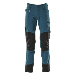 PANTALON PETROLE AVEC POCHES GENOUILLERES POLYAMIDE/ELAS 235GR REF.17179-311
