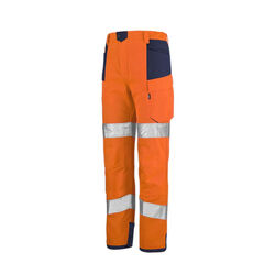 PANTALON IRIS PI - ORANGE FLUO/BLEU MARINE 50% POLYESTER RECYCLE REF.1HVN3PI 404