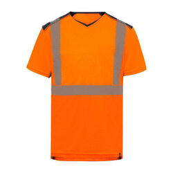 TEE-SHIRT BELIZE 37.5 MC ORANGE/MARINE MAILLE INDICE UPF 40+ 100% POLYESTER
