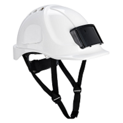 CASQUE ENDURANCE BLANC AVEC PORTE BADGE REF.PB55