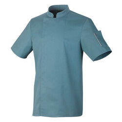 VESTE CUISINE NERO PC MC BLEU LAGON
