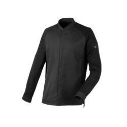 VESTE DE CUISINE HOMME ML IDAC NOIRE 55 %COTON/45% NATURA