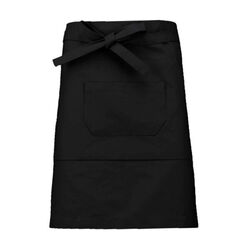TABLIER COTON MI LONG NOIR REF.K898