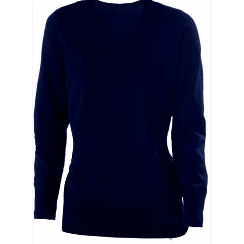 PULL FEMME COL V COTON ACRYLIQUE 50/50 K966
