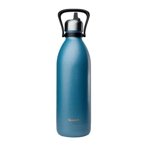 BOUTEILLE ISOTHERME  BLEUE ROC BOUCHON SPORT ACIER INOXYDABLE 2L REF QD3141