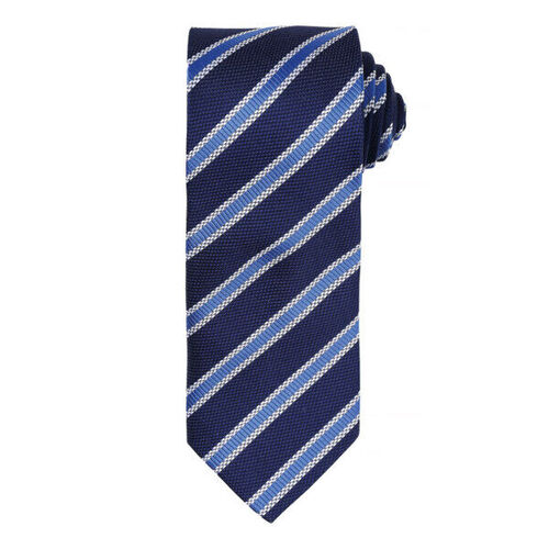 CRAVATE RAYEE WAFFLE MARINE/ROYAL BLUE REF PR783
