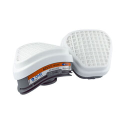 PAIRES DE FILTRES A2P3 POUR GAZ ORGANIQUE/VAPEURS/POUSSIERES REF.SPR497