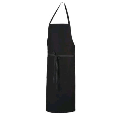 TABLIER A BAVETTE COTON NOIR PISE CMA 44 BROD CMA FORMATION