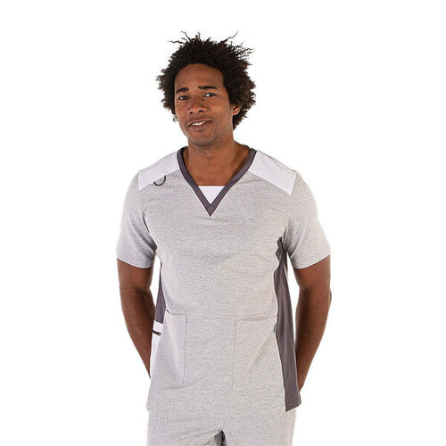TUNIQUE HOMME FIDEL MC COL V MICROFIBRE 95% PES 5% ELAS 170GR REF. 617800