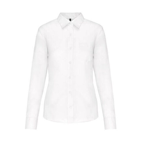 CHEMISE KARIBAN FEMME JESSICA ML PC 65/35 R&eacute;f.K549 - blanc