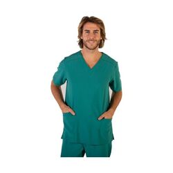 TUNIQUE HOMME TADEO MC COL V MICROFIBRE 95% PES 5% ELAS 170GR REF. 617500
