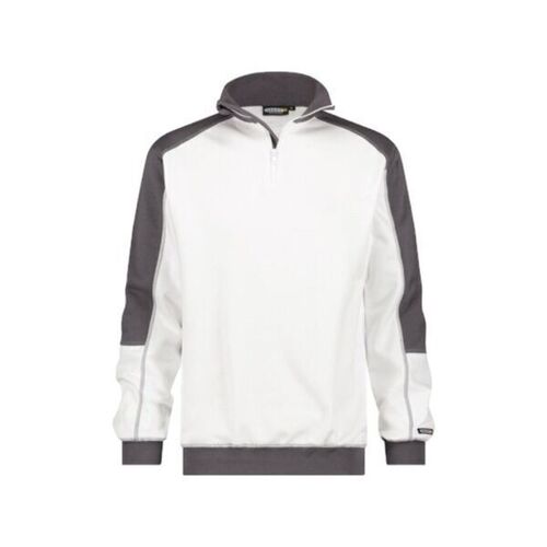 SWEAT BI-COLORE BLANC/GRIS BASIEL