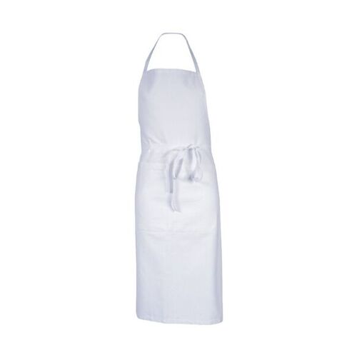TABLIER A BAVETTE COTON BLANC PISE CMA FORMATION
