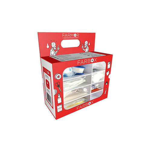 ENSEMBLE DE SECOURS UNIVERSELLE 10/20 PERS CARTON RECYCLABLE REF.FAR 3520 BOX