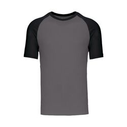 T SHIRT KARIBAN BASE BALL MC 100% Coton Bicolore R&eacute;f.K330