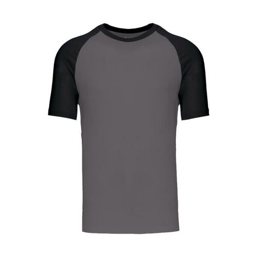 T SHIRT KARIBAN BASE BALL MC 100% Coton Bicolore R&eacute;f.K330