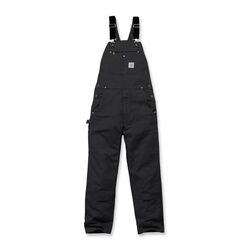 SALOPETTE A BRETELLES EN COTON DUCK NOIR REF.102776-001