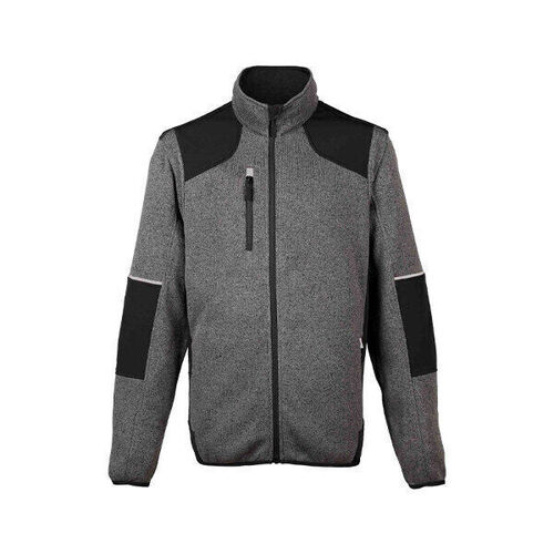 VESTE POLAIRE E-FROST GRIS/NOIR INT MOLLETON 100% POLYESTER 380GR