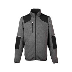 VESTE POLAIRE E-FROST GRIS/NOIR INT MOLLETON 100% POLYESTER 380GR