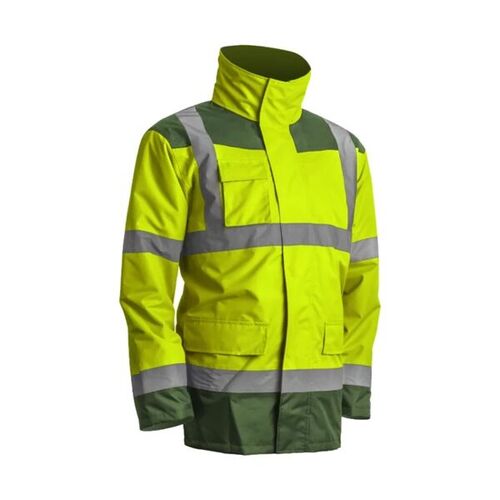 PARKA HV 4EN1 KANATA POLYESTER JAUNE FLUO/VERT REF.7KANG